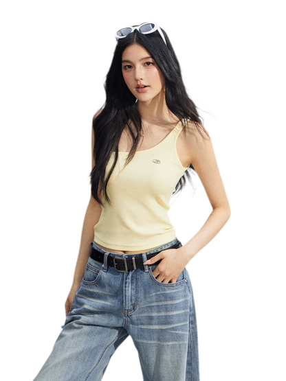 Layered One-Shoulder Top