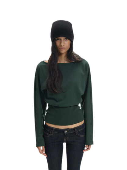 Cashmere Ribbed Dome Beanie