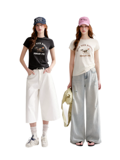 Vintage Horse Print Tee