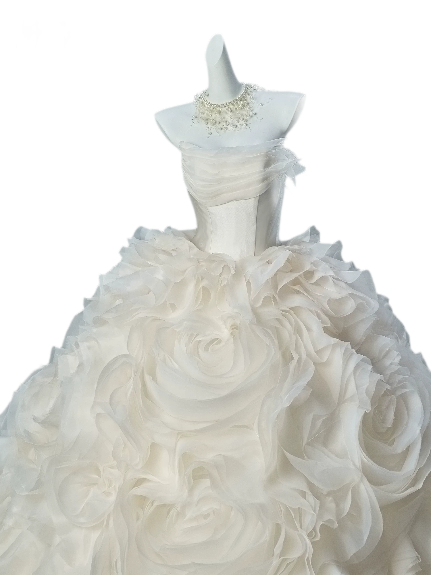 Pure White Ball Gown