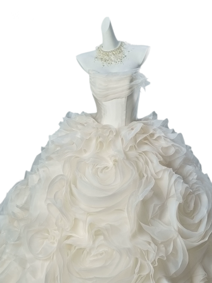Pure White Ball Gown