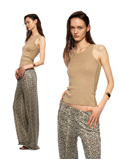Gilded Wool Knit Tank