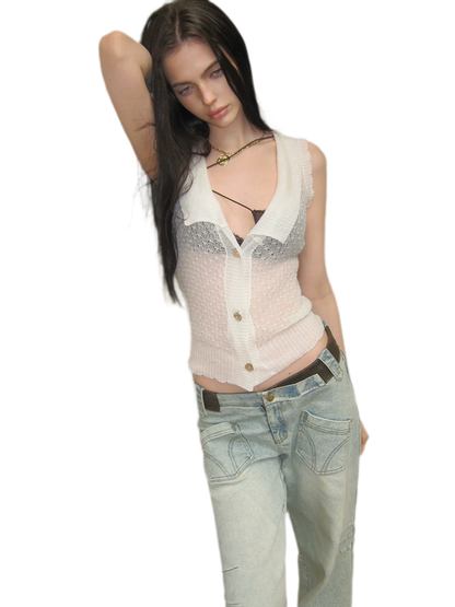 Summer Vintage Satin Triangle Cup Lace Camisole
