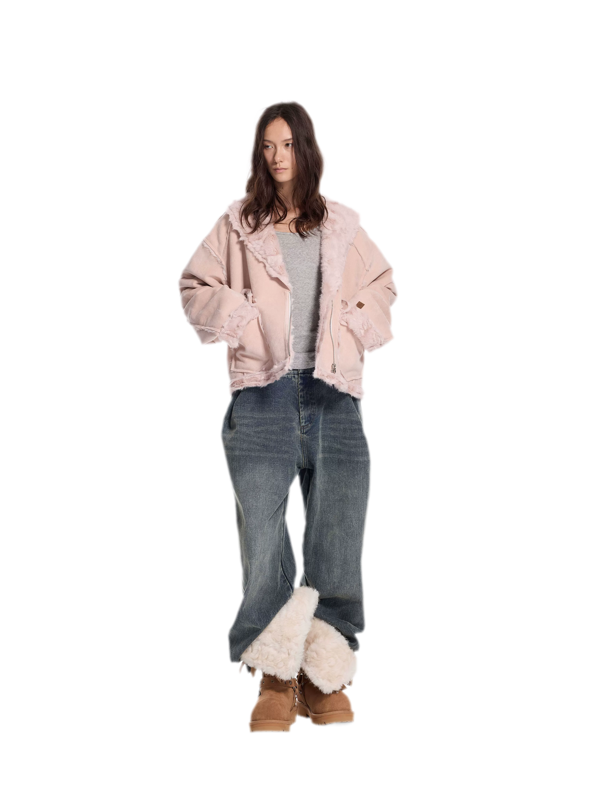 Faux Fur Reversible Short Jacket