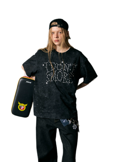 Starry Glitter Oversized T-Shirt