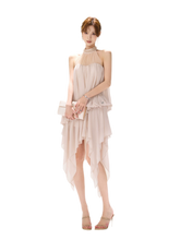 CYNR Pearl Halter Midi Dress – view 5