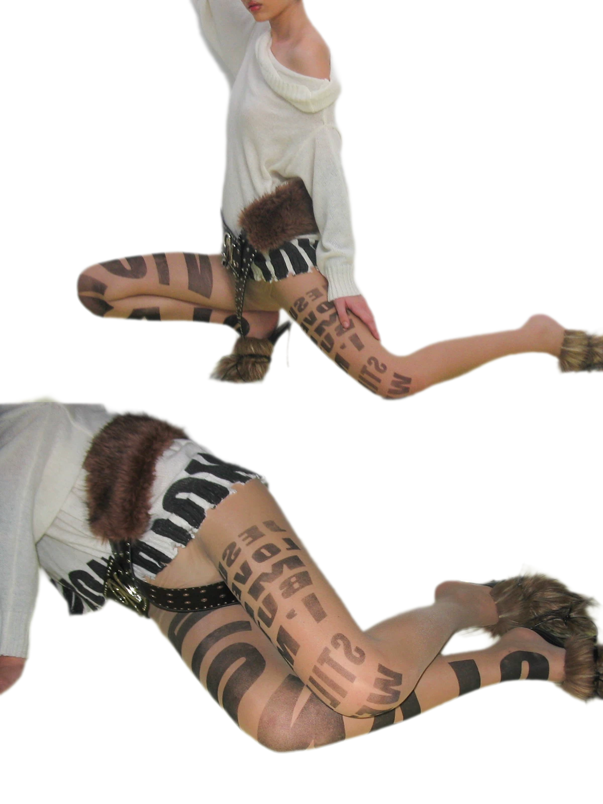 Sheer Letter Tights