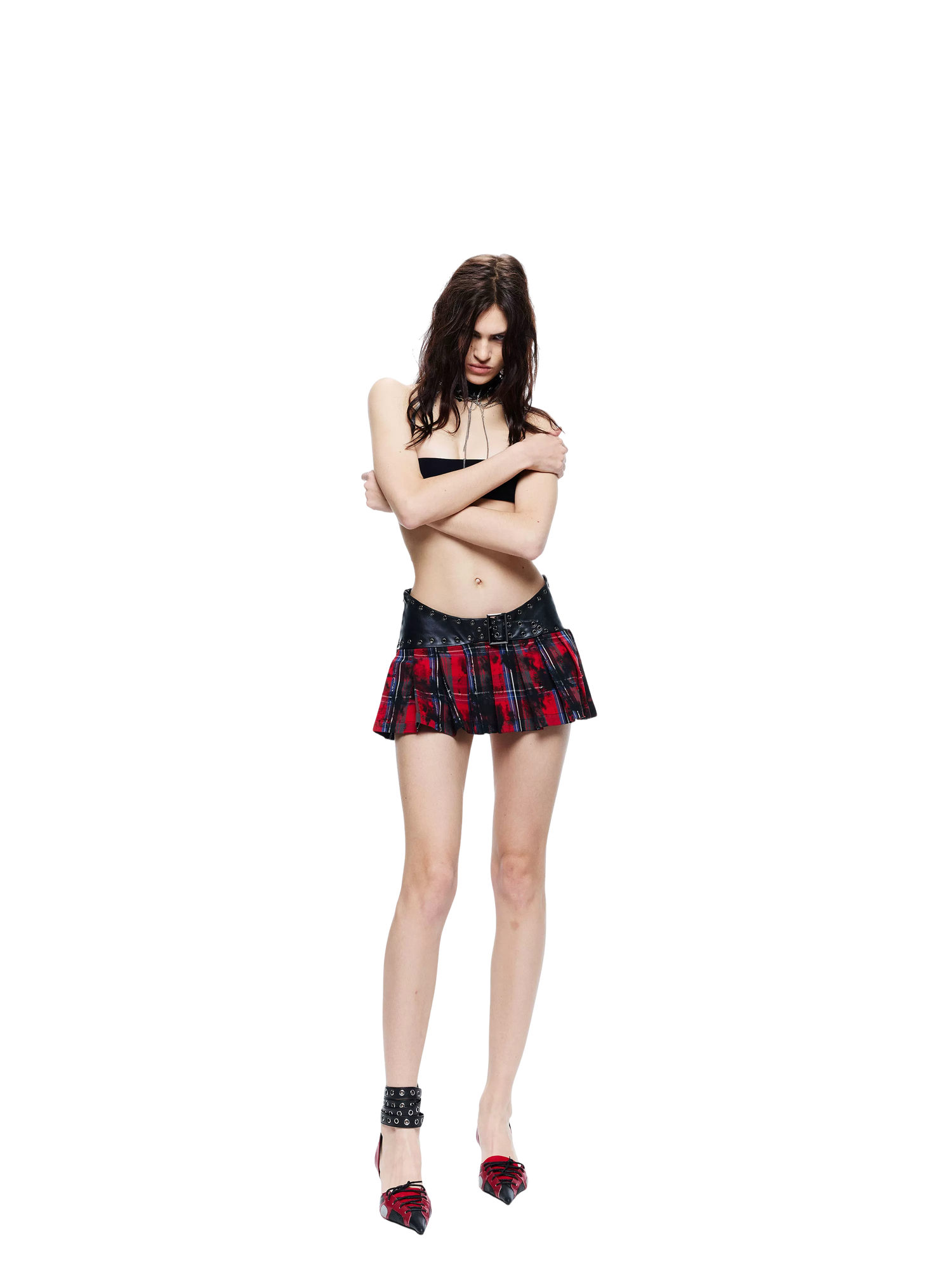 Deconstructed Plaid Two-Piece Set