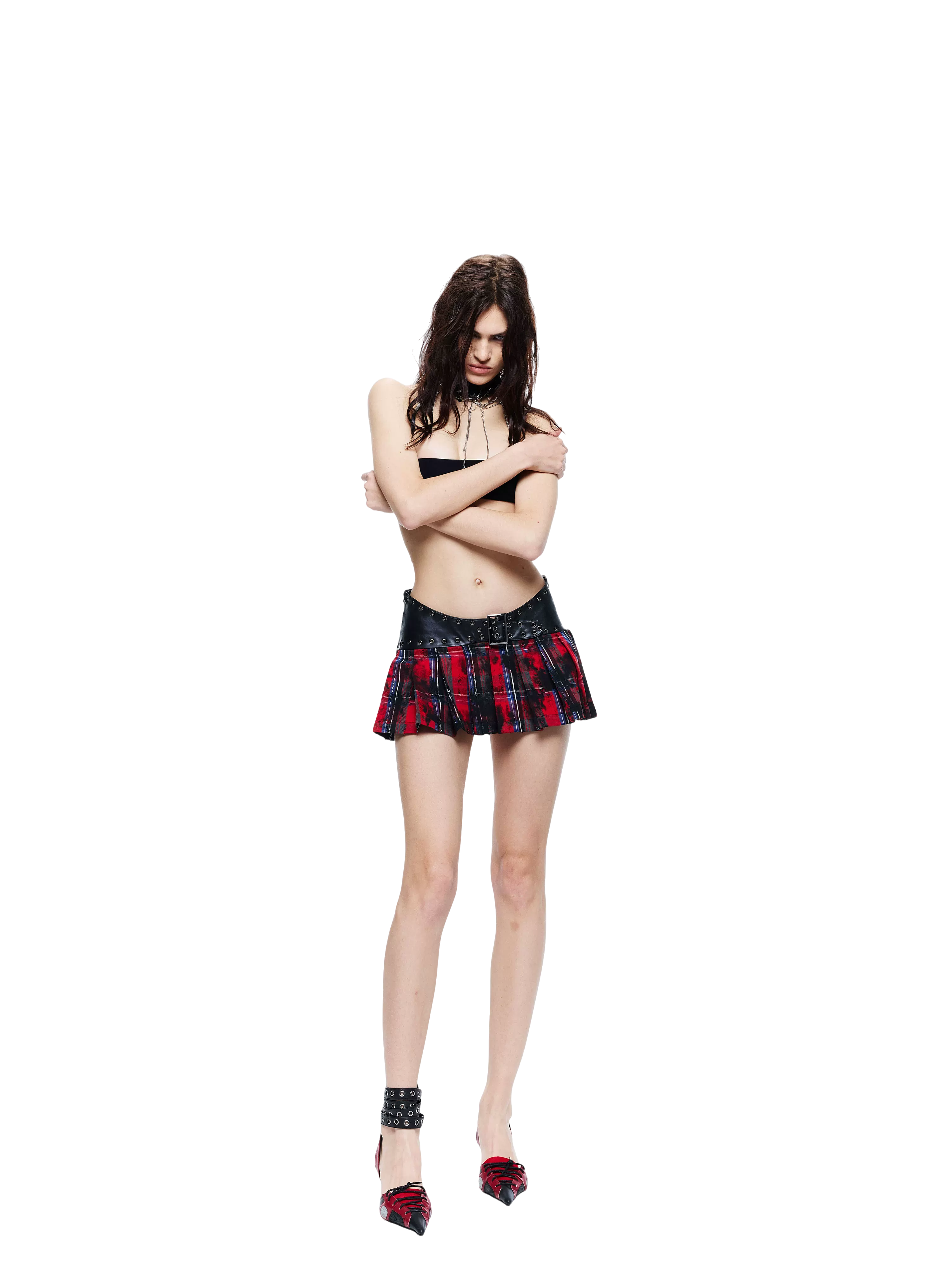 Deconstructed Plaid Two-Piece Set