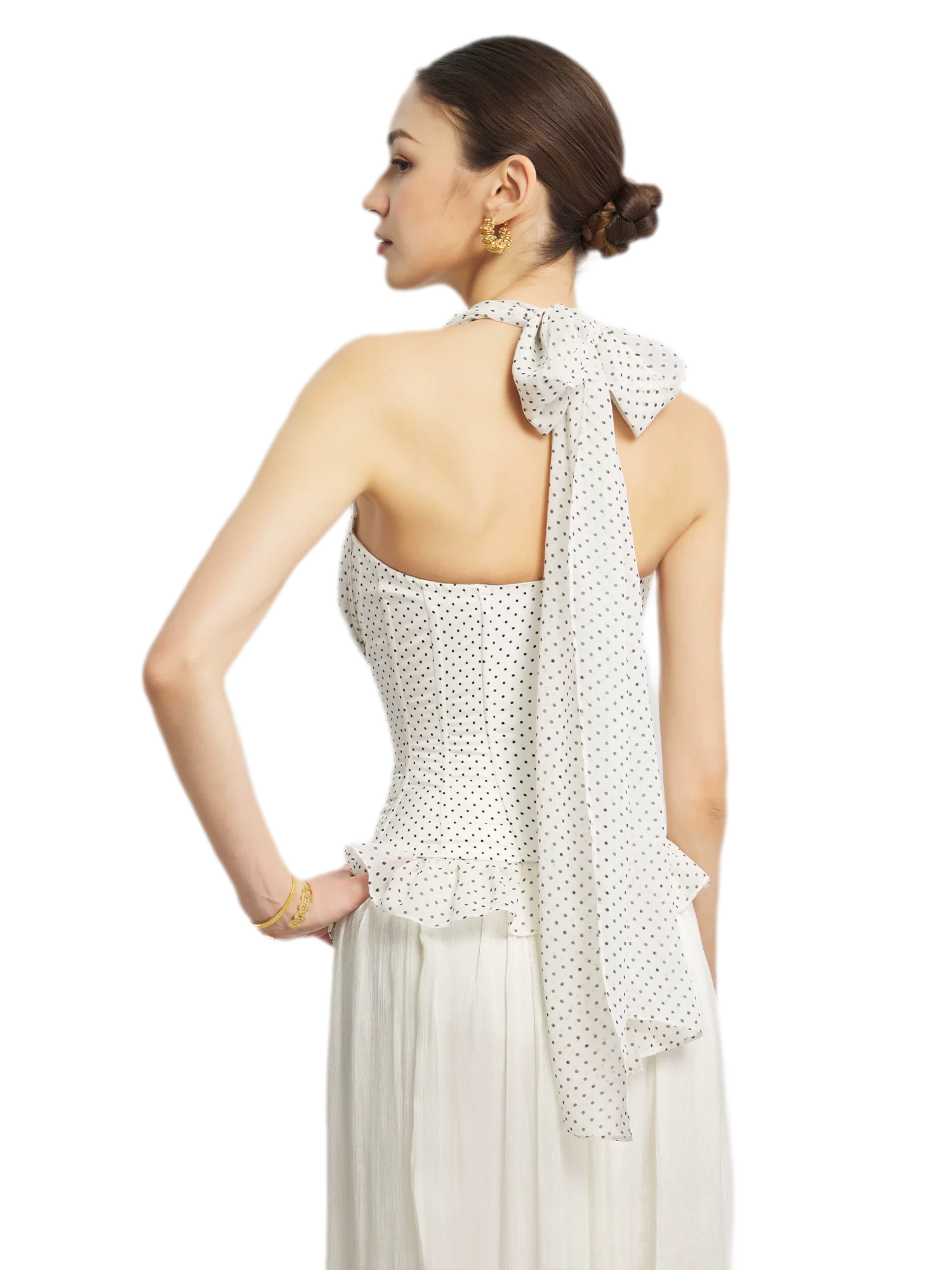 Nanyang Chiffon Halter Bustier