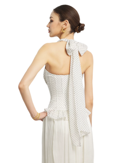 Nanyang Chiffon Halter Bustier