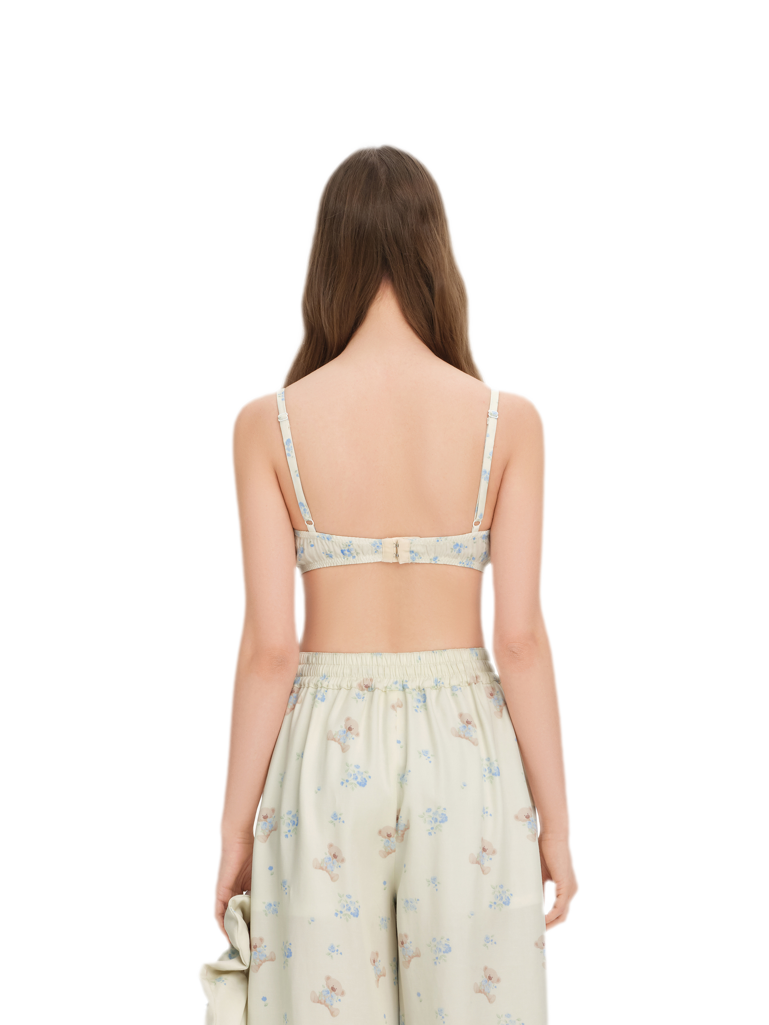 Floral Ruffle Corset Top