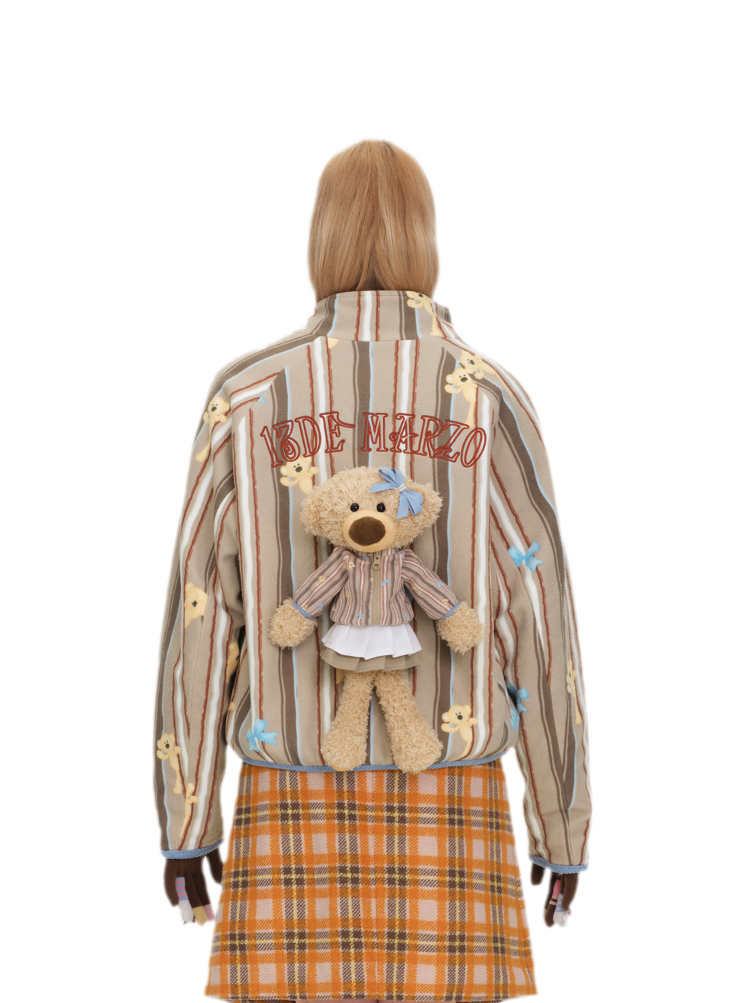 Printed Fleece Raglan Jacket