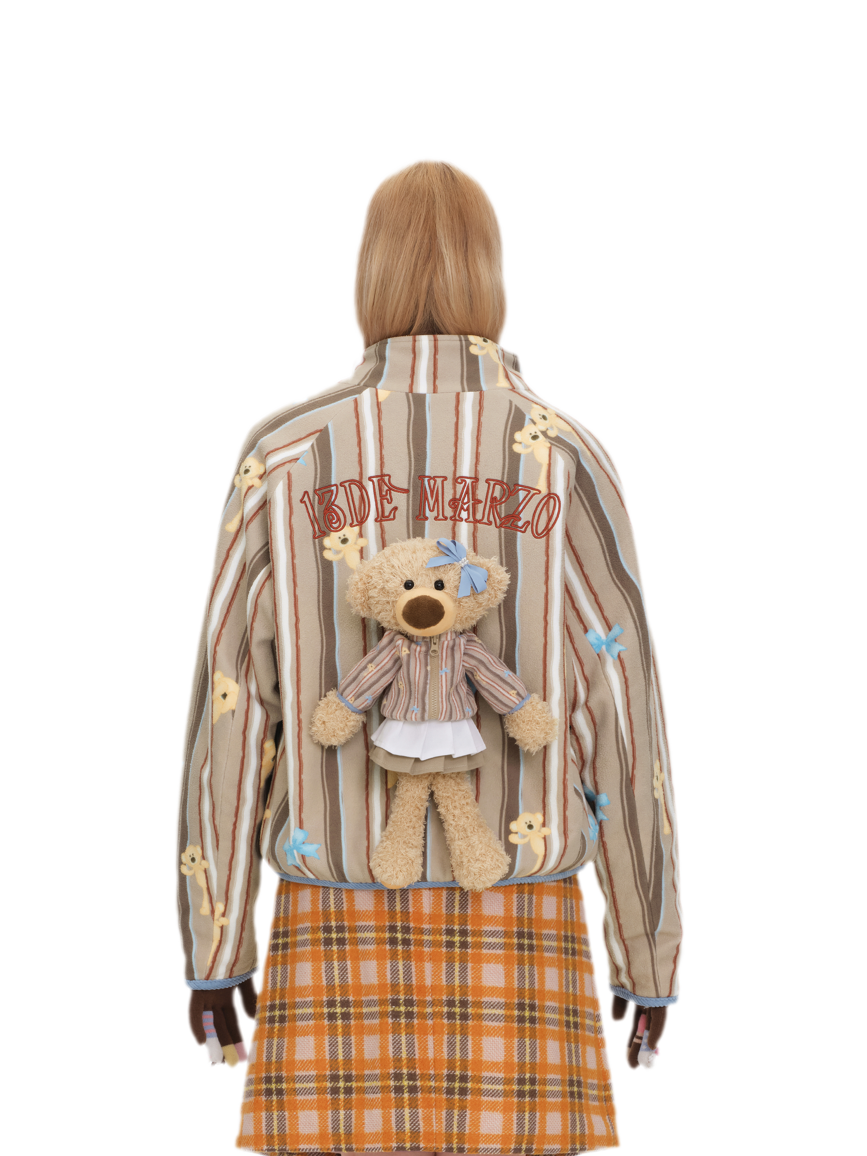 Printed Fleece Raglan Jacket