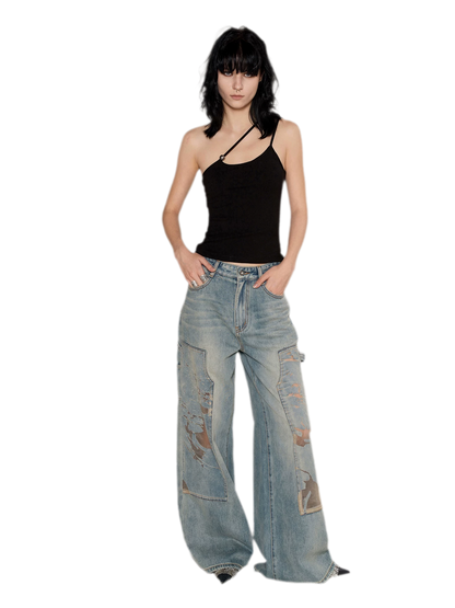 Strap Asymmetric Knit Cami