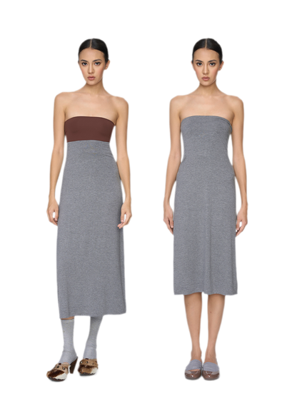 Straight Tube Midi Dress