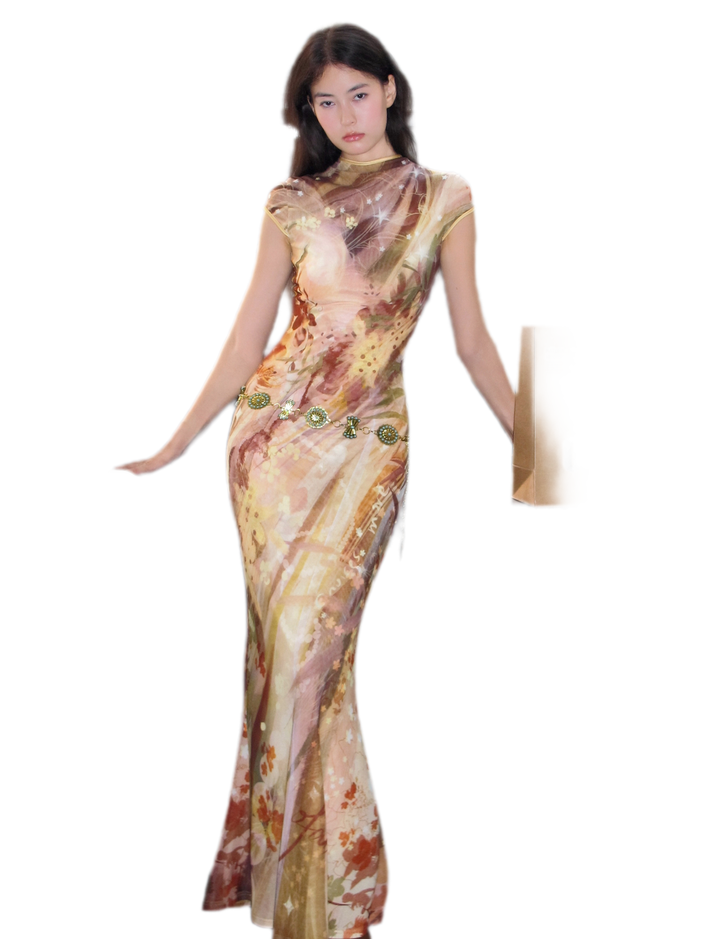 Reversible Fishtail Qipao Dress