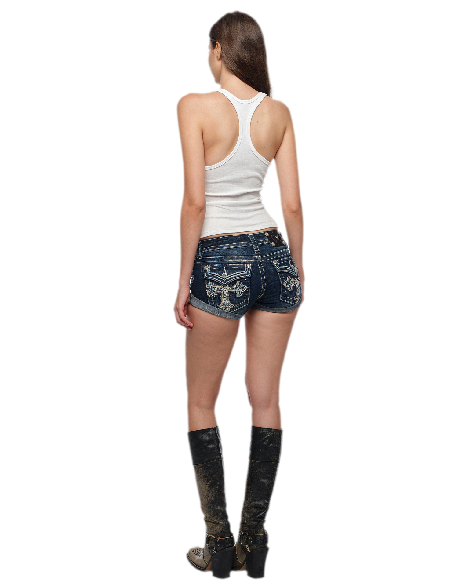 Cross Print Slim Tank