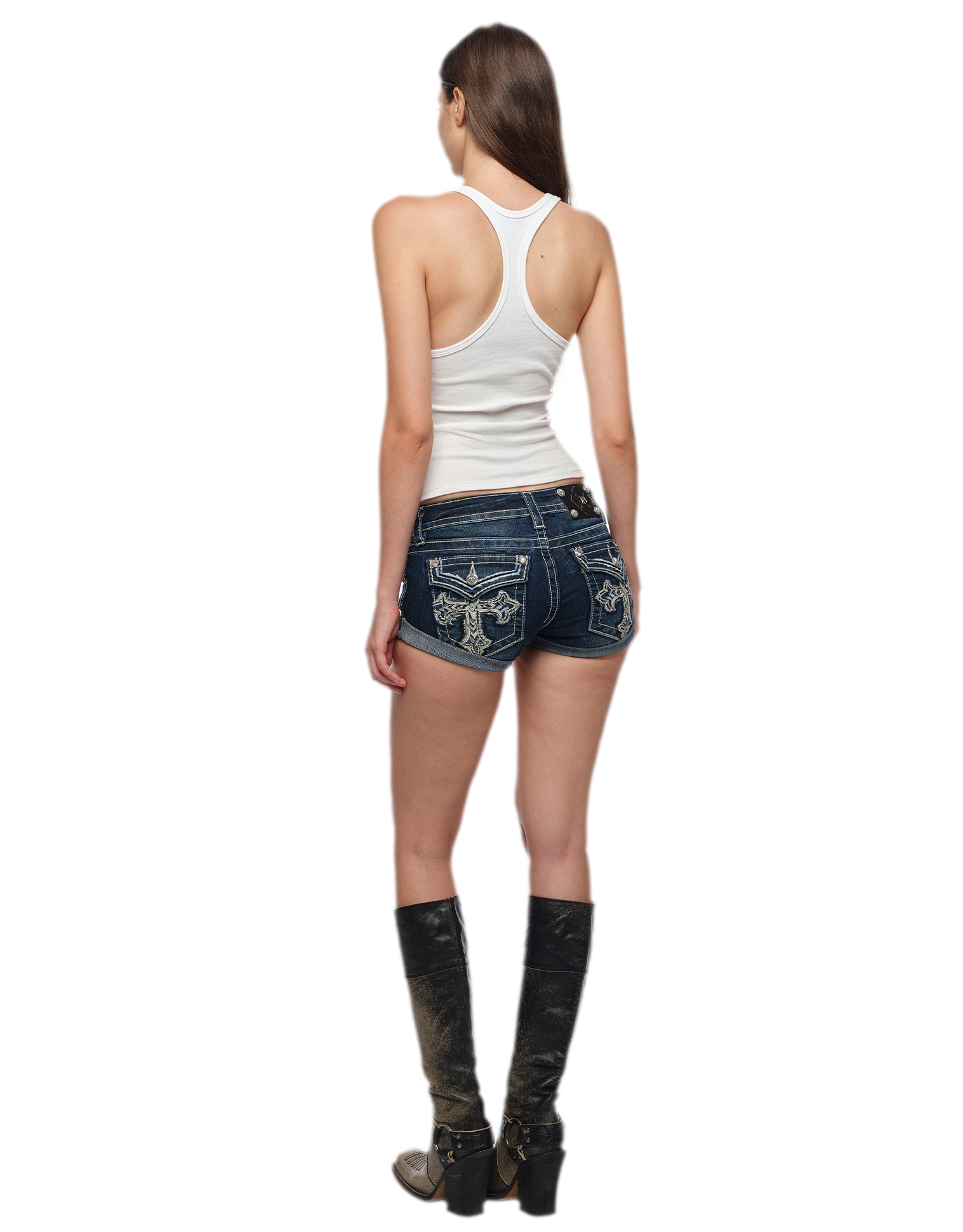 Cross Print Slim Tank