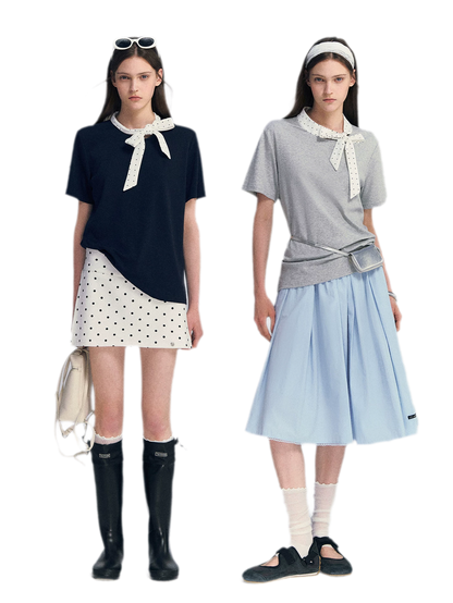 Polka Dot Bow T-Shirt