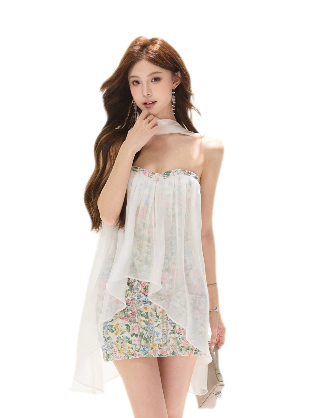 Spring Meadow Chiffon Dress