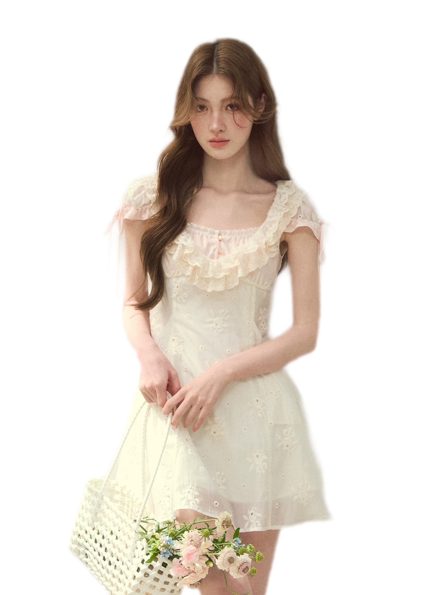 Shell Diary Embroidered Dress