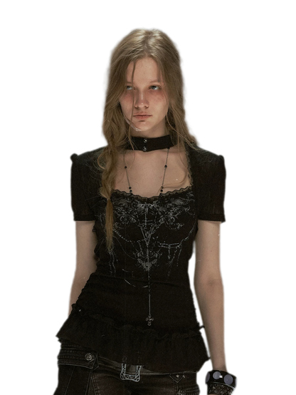Butterbone Gothic Lace Top