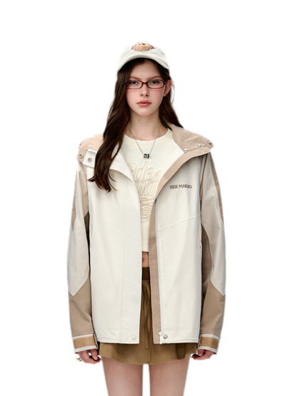 Colorblock Bear Windbreaker