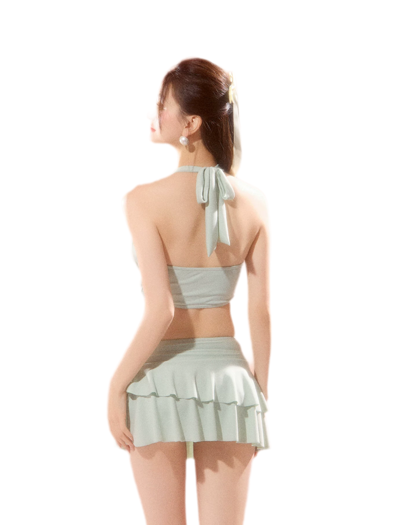 Halter Keyhole Swim Set