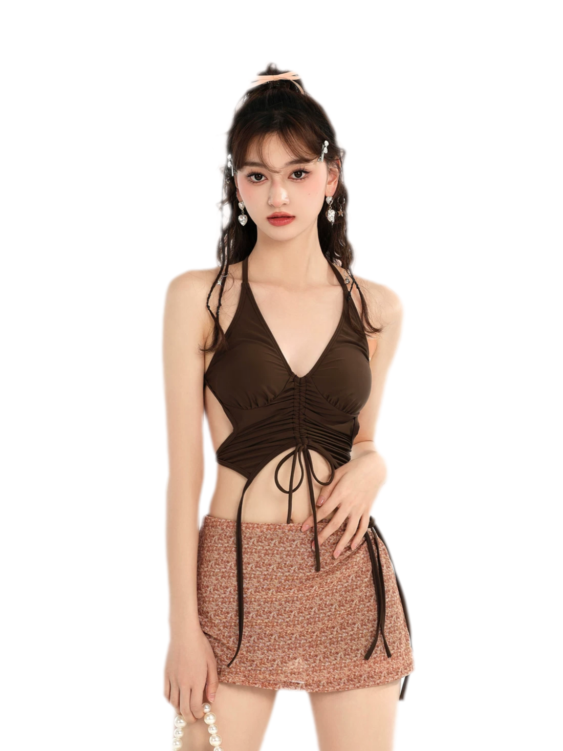 Split Skirt Bikini Set