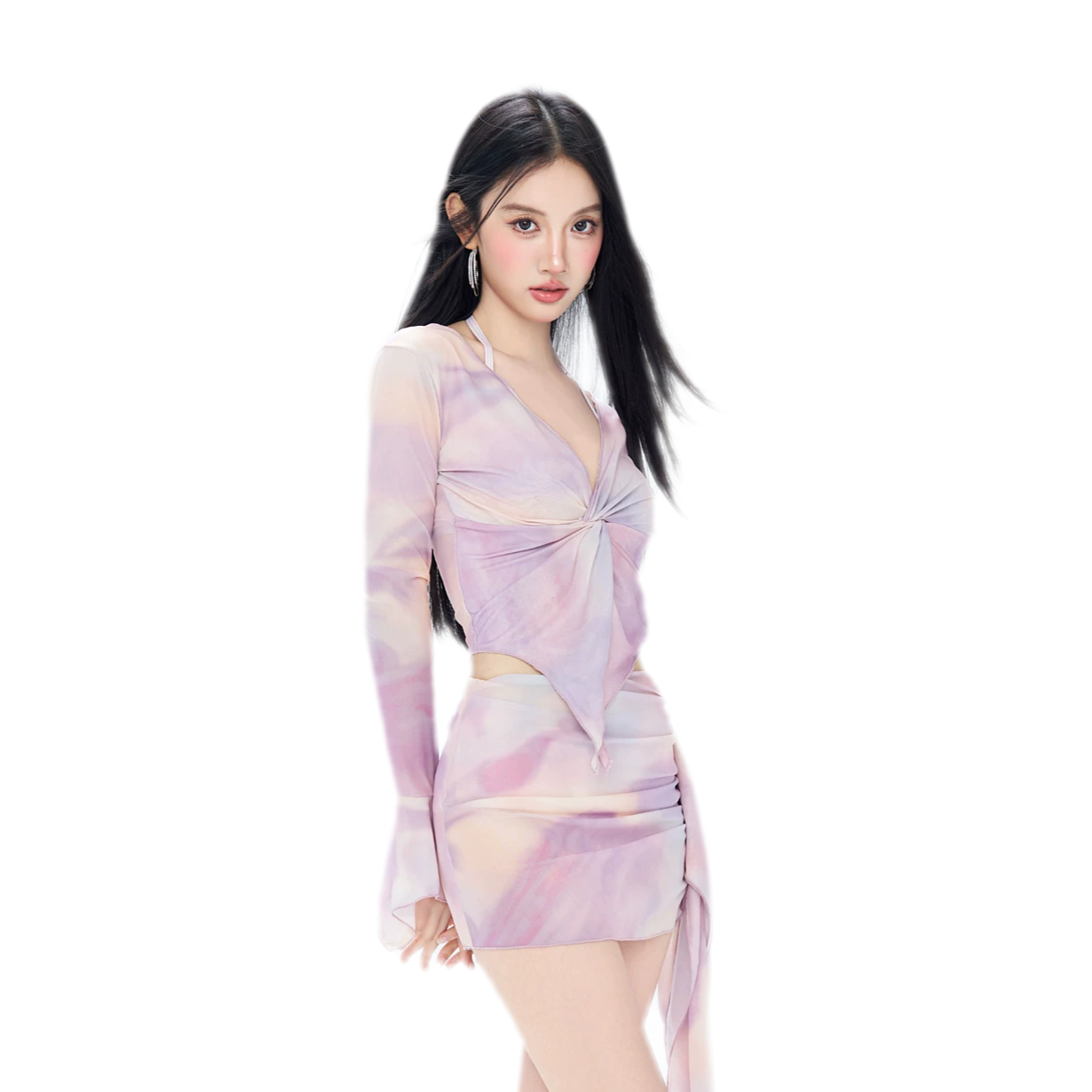Sheer Layered Swim Set
