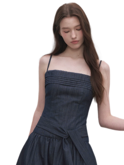 Tie Waist A-Line Dress