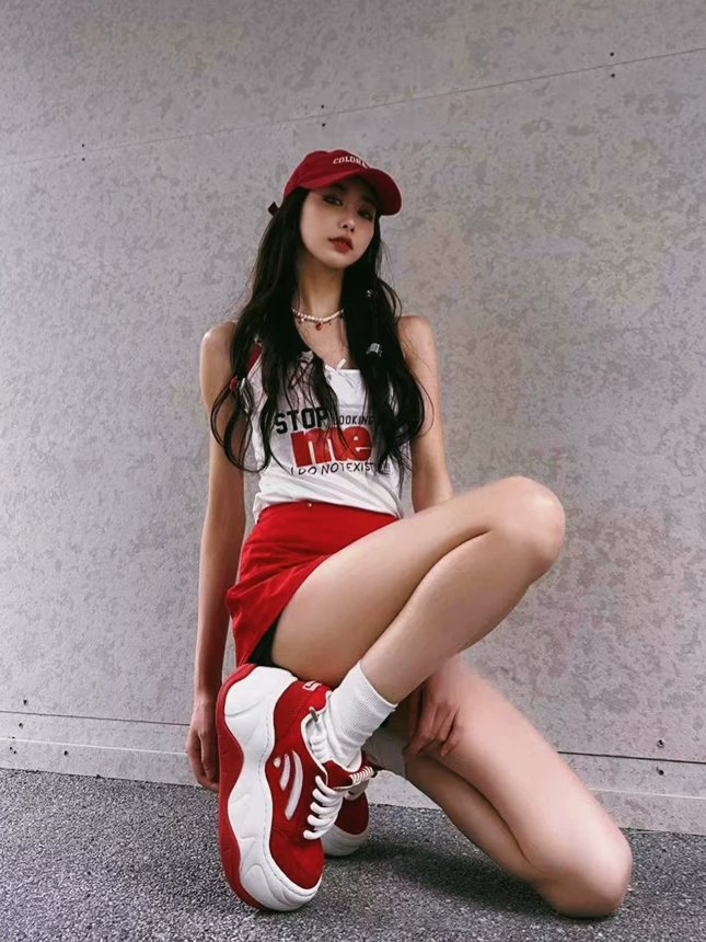 Red Platform Sneakers