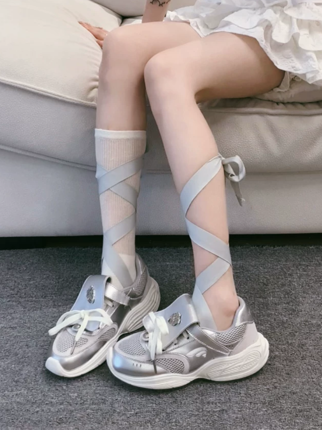 Ballet Mesh Mary Janes