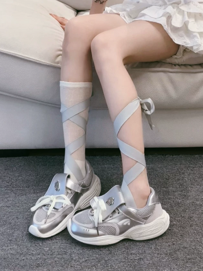 Ballet Mesh Mary Janes