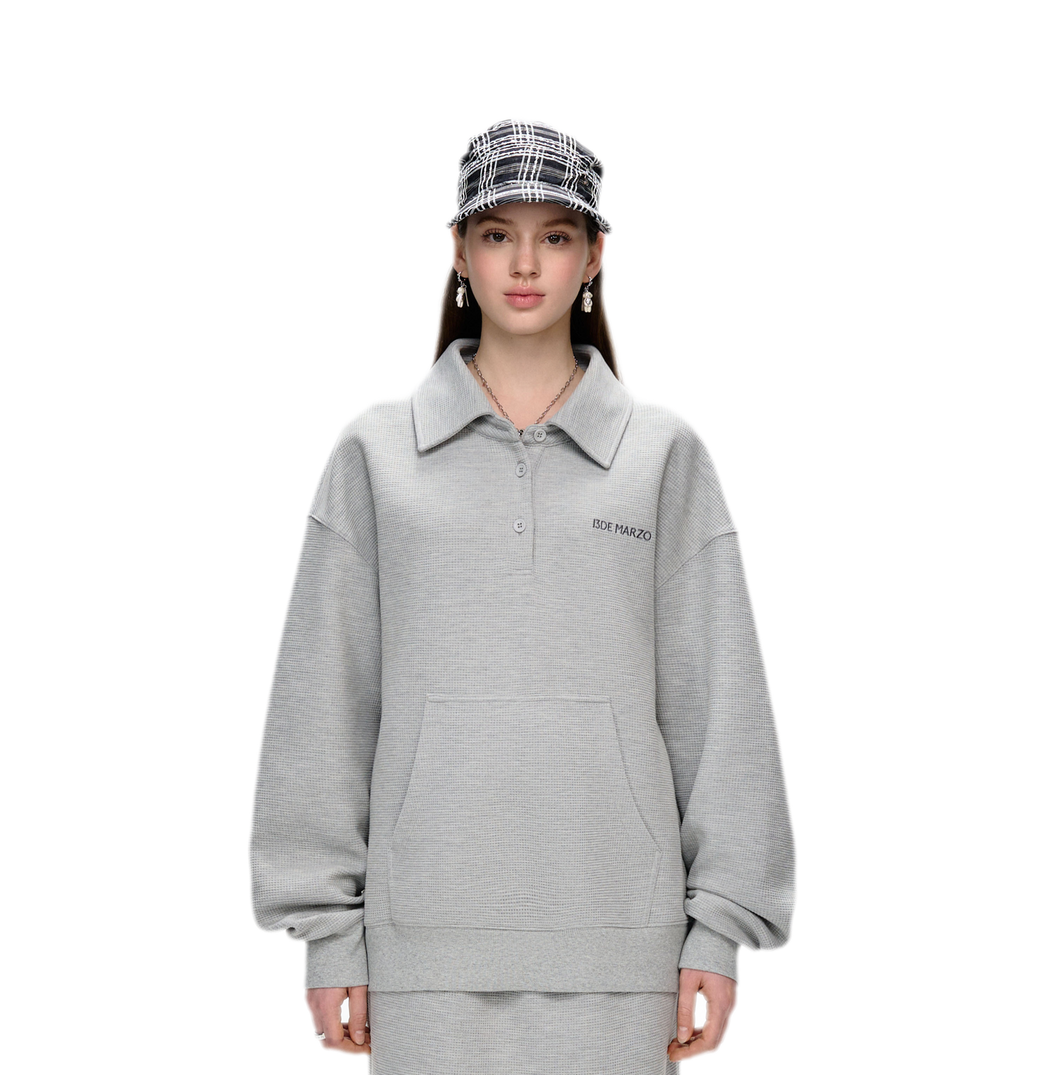 Polo Waffle Doll Hoodie