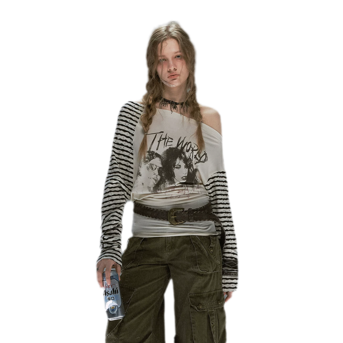 Gothic Graphic Asymmetric Tee
