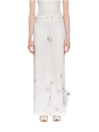 Reflective Gradient Micro-Flare Sweatpants