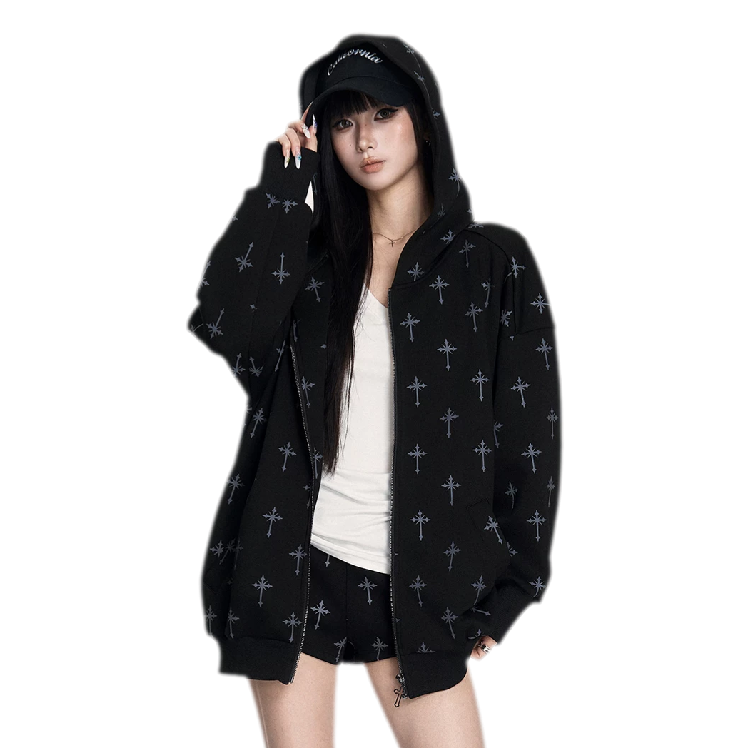 Printed Hooded Trackwear Set