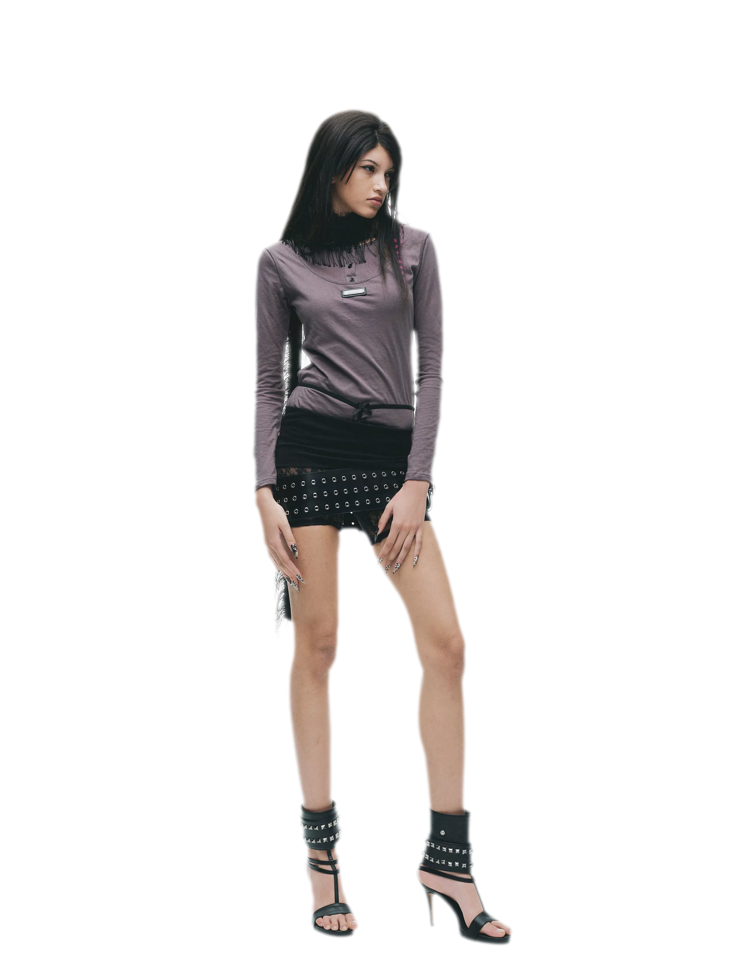 Custom Plaque Fitted Long-Sleeve T-Shirt