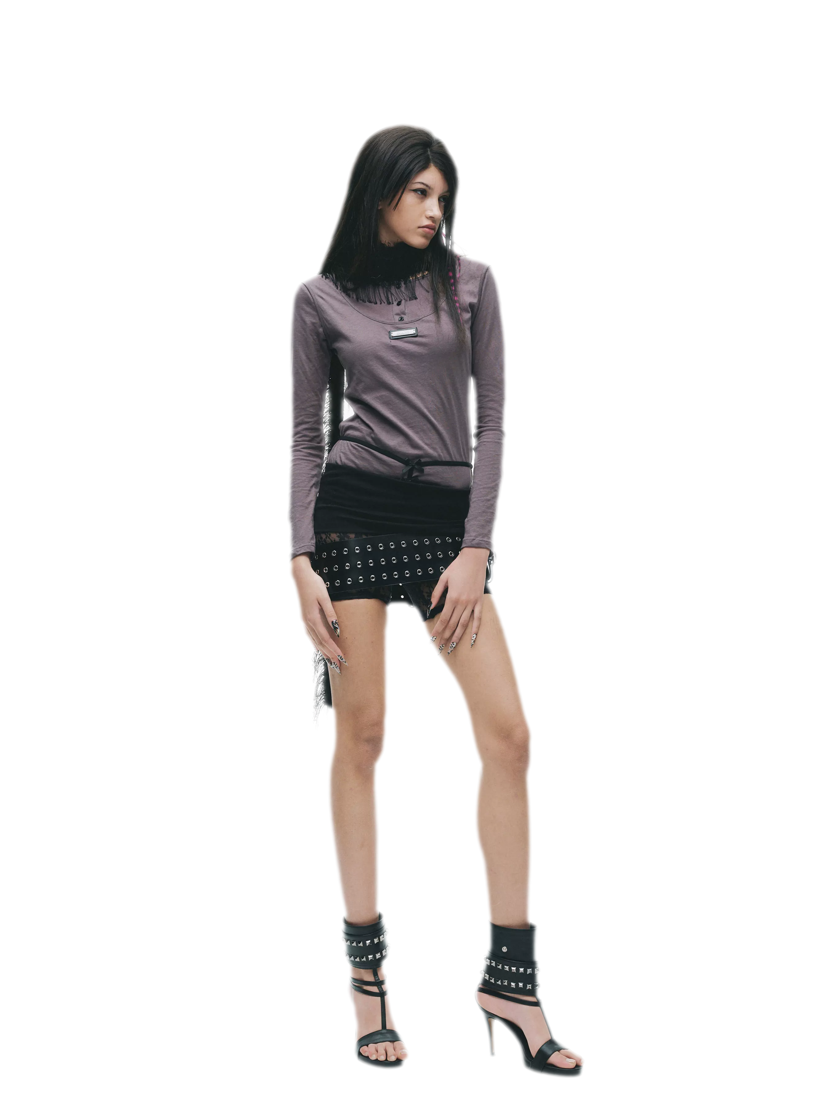 Custom Plaque Fitted Long-Sleeve T-Shirt
