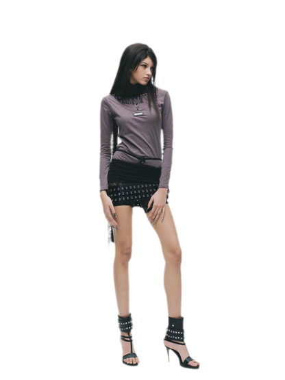Custom Plaque Fitted Long-Sleeve T-Shirt