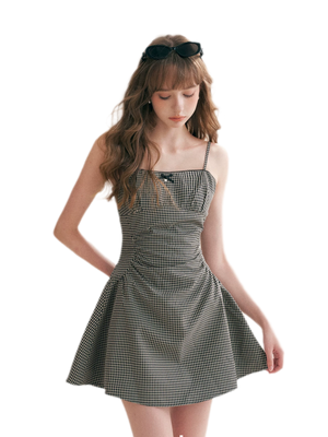 Black Plaid (Dress) / S