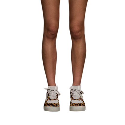 Leopard Cross Flower Training Sneakers