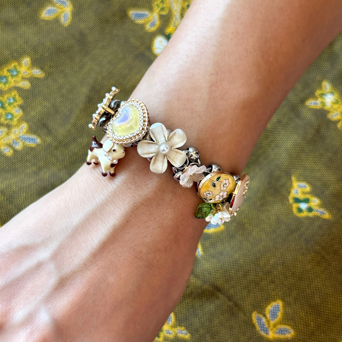 Colorful Charm Heart Bracelet
