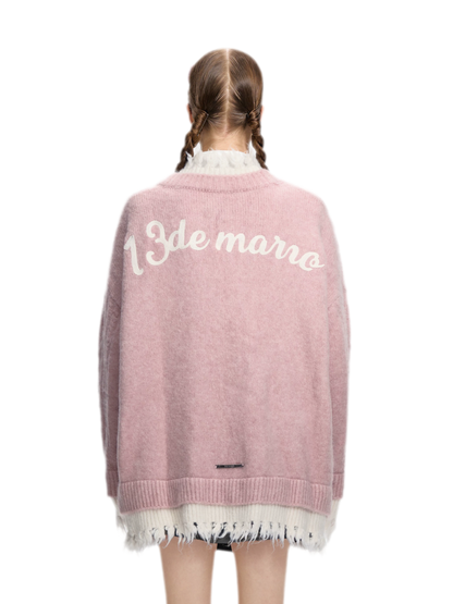 Áo cardigan gấu oversized lông xù