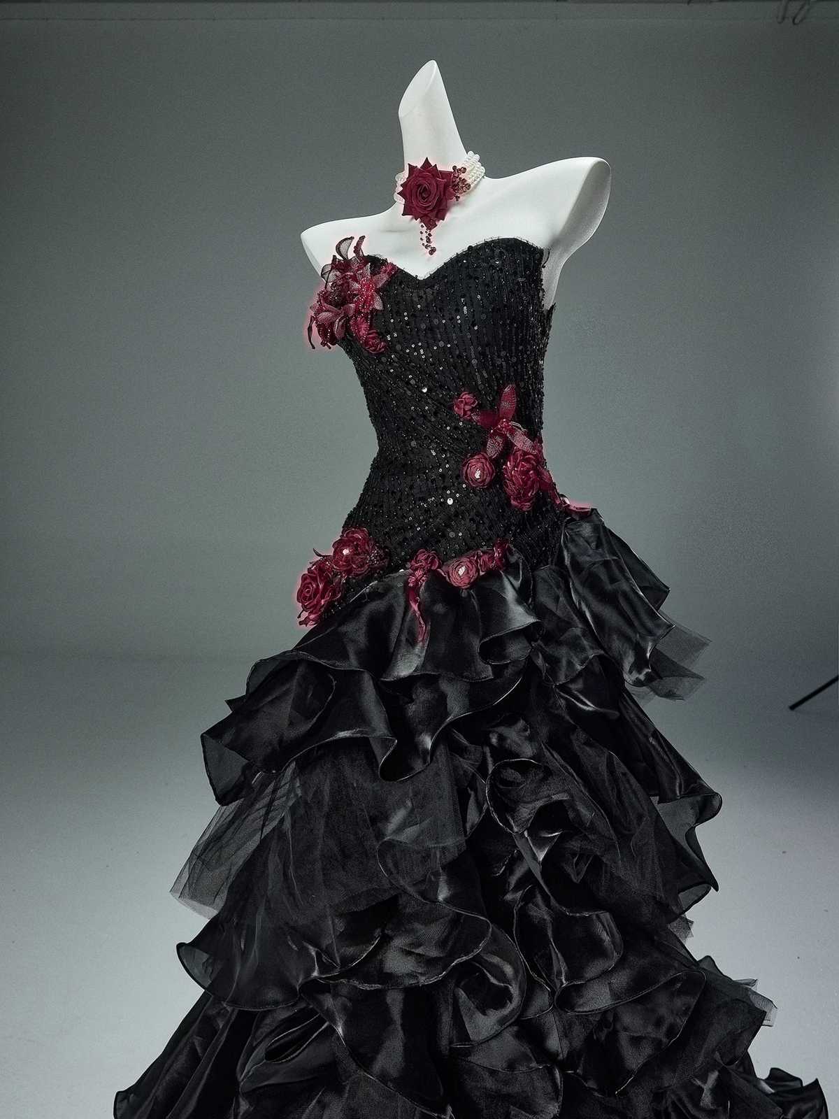 Sequin Corset Mermaid Evening Gown
