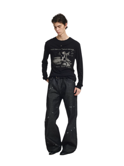 Modal Henley Long-Sleeve T-Shirt