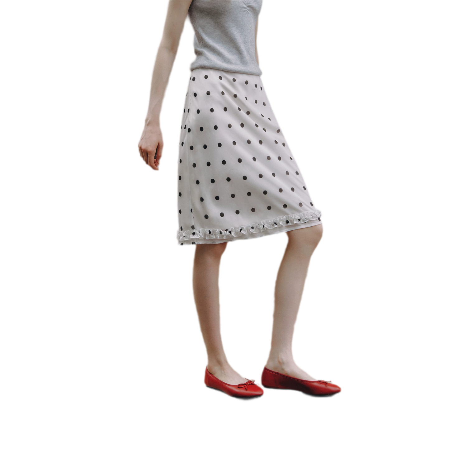 Polka Dot Ruffle Skirt