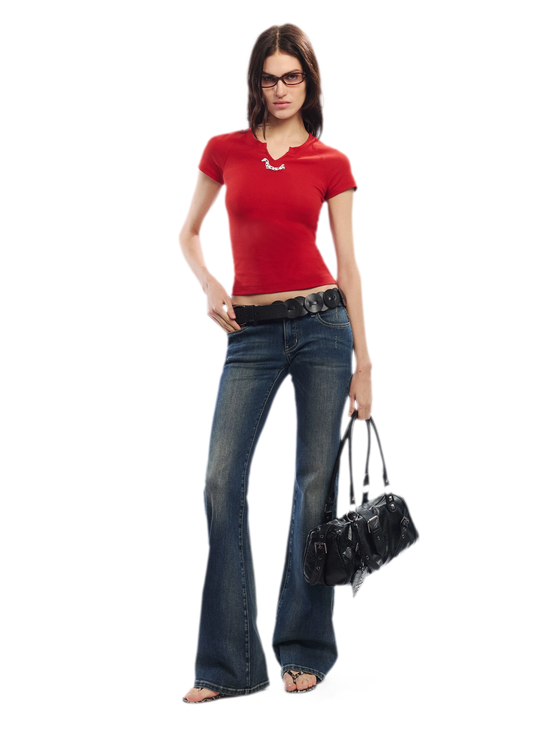 Summer V-neck Slim Fit T-shirt